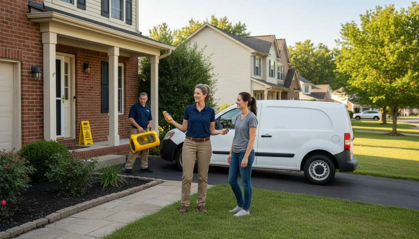 Residential water damage restoration in Holbrook, ID